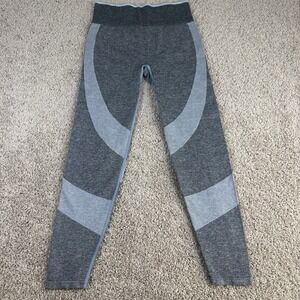 PINK Victoria's Secret Seamless Leggings Womens Gray Blue Colorblock Activewear